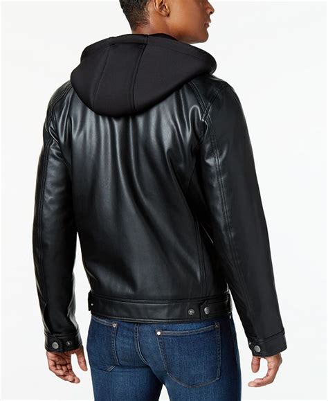 michael kors men's leather bomber jacket|Michael Kors bomber jacket men.